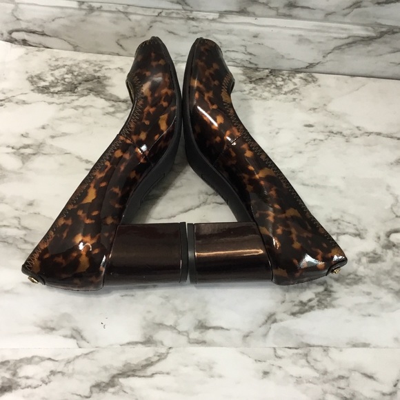 Ann Klein Women’s Tan Brown Heel Pumps Open Toe - Picture 9 of 12